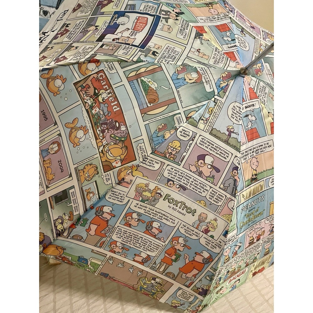 Peanuts Garfield FoxTrot Dilbert VINTAGE Cartoon Comics Umbrella